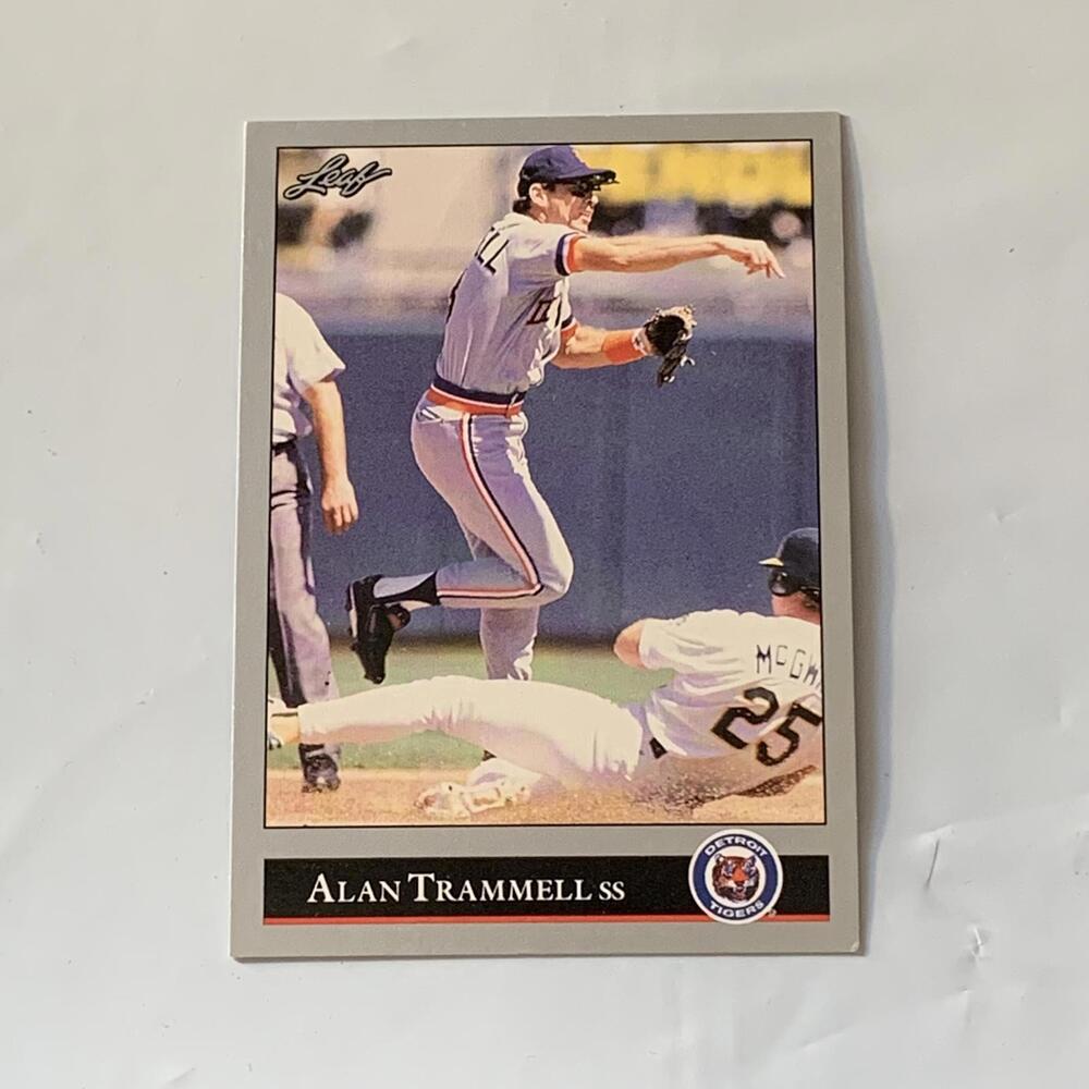 Alan Trammell SS Baseball Trading Card‎